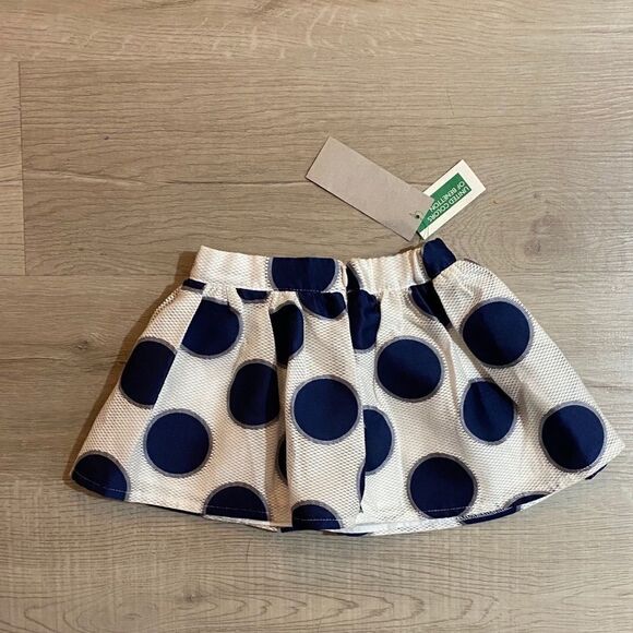 BENETTON | Navy | DOTS SKIRTS - Picture 5 of 6